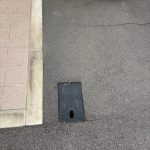 散水栓　シャッター前
